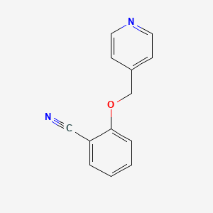 molecular formula C13H10N2O B3301700 2-[(吡啶-4-基)甲氧基]苯甲腈 CAS No. 911832-39-8