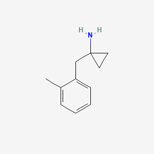 molecular formula C11H15N B3301742 1-(2-Methylbenzyl)cyclopropanamine CAS No. 91245-68-0