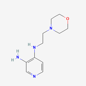 molecular formula C11H18N4O B3301751 N4-(2-Morpholinoethyl)pyridine-3,4-diamine CAS No. 91253-14-4