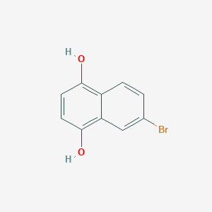 molecular formula C10H7BrO2 B3301766 6-Bromo-1,4-naphthalenediol CAS No. 91270-70-1