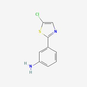 molecular formula C9H7ClN2S B3301804 3-(5-Chlorothiazol-2-yl)aniline CAS No. 912818-27-0