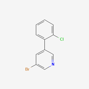 molecular formula C11H7BrClN B3301818 3-Bromo-5-(2-chlorophenyl)pyridine CAS No. 912934-76-0