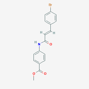 molecular formula C17H14BrNO3 B330182 Methyl 4-{[3-(4-bromophenyl)acryloyl]amino}benzoate 