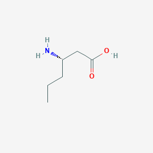molecular formula C6H13NO2 B3301844 (S)-3-aminohexanoic acid CAS No. 91298-66-7