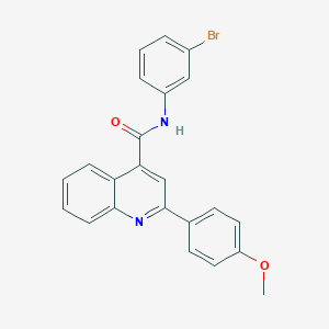 molecular formula C23H17BrN2O2 B330185 N-(3-bromophenyl)-2-(4-methoxyphenyl)quinoline-4-carboxamide 