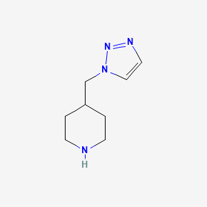 molecular formula C8H14N4 B3301855 4-(1H-1,2,3-triazol-1-ylmethyl)piperidine CAS No. 913088-21-8