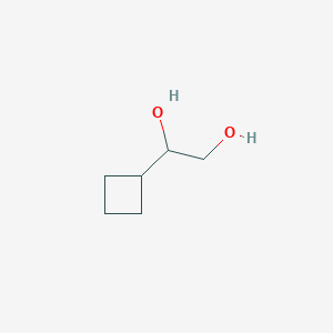 molecular formula C6H12O2 B3301858 1-Cyclobutylethane-1,2-diol CAS No. 91313-34-7