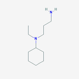 molecular formula C11H24N2 B3301875 N-(3-aminopropyl)-N-ethylcyclohexanamine CAS No. 91336-68-4