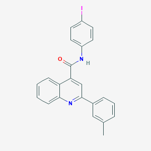 molecular formula C23H17IN2O B330191 N-(4-iodophenyl)-2-(3-methylphenyl)quinoline-4-carboxamide 