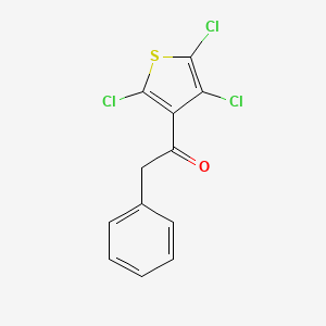 molecular formula C12H7Cl3OS B3301928 2-Phenyl-1-(2,4,5-trichlorothiophen-3-yl)ethanone CAS No. 91353-64-9