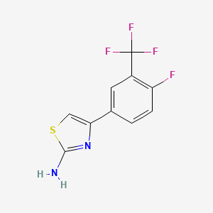 4-(4-Fluoro-3-(trifluoromethyl)phenyl)thiazol-2-amine