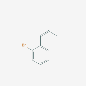 molecular formula C10H11B B3301947 1-Bromo-2-(2-methyl-propenyl)-benzene CAS No. 91388-25-9