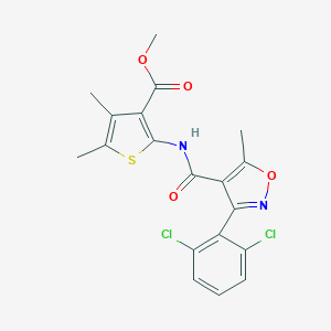 Methyl 2-({[3-(2,6-dichlorophenyl)-5-methyl-4-isoxazolyl]carbonyl}amino)-4,5-dimethyl-3-thiophenecarboxylate