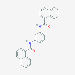 molecular formula C28H20N2O2 B330200 N,N'-benzene-1,3-diyldinaphthalene-1-carboxamide 