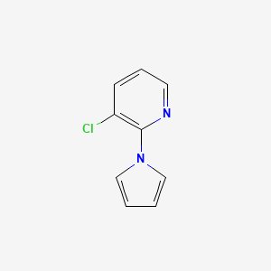 molecular formula C9H7ClN2 B3302002 3-chloro-2-(1H-pyrrol-1-yl)pyridine CAS No. 914457-19-5