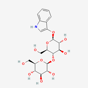 molecular formula C20H27NO11 B3302017 1H-Indole-3-yl 4-O-beta-D-glucopyranosyl-beta-D-glucopyranoside CAS No. 914912-14-4