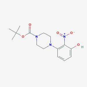 1-Piperazinecarboxylic acid, 4-(3-hydroxy-2-nitrophenyl)-, 1,1-dimethylethyl ester