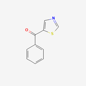 molecular formula C10H7NOS B3302044 Phenyl(1,3-thiazol-5-yl)methanone CAS No. 91516-29-9