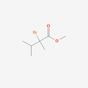 molecular formula C7H13BrO2 B3302059 Methyl 2-bromo-2,3-dimethylbutanoate CAS No. 91524-30-0