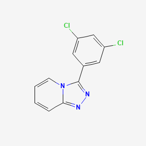 molecular formula C12H7Cl2N3 B3302070 3-(3,5-Dichlorophenyl)-[1,2,4]triazolo[4,3-a]pyridine CAS No. 915375-38-1