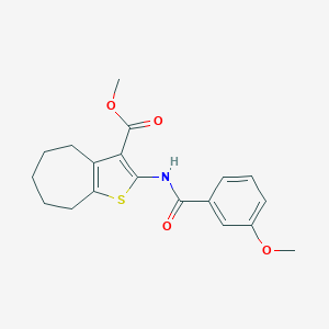 methyl 2-[(3-methoxybenzoyl)amino]-5,6,7,8-tetrahydro-4H-cyclohepta[b]thiophene-3-carboxylate