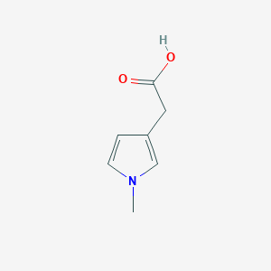 molecular formula C7H9NO2 B3302174 (1-methyl-1H-pyrrol-3-yl)acetic acid CAS No. 915919-88-9