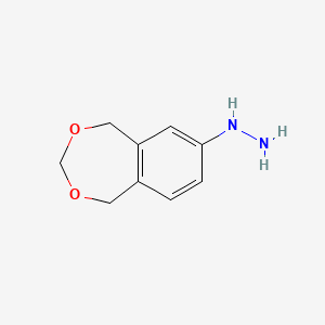 molecular formula C9H12N2O2 B3302188 1,5-Dihydro-2,4-benzodioxepin-7-ylhydrazine CAS No. 915921-13-0