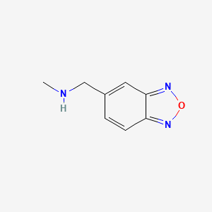 molecular formula C8H9N3O B3302193 1-(Benzo[c][1,2,5]oxadiazol-5-yl)-N-methylmethanamine CAS No. 915921-29-8