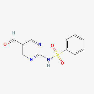 N-(5-formylpyrimidin-2-yl)benzenesulfonamide