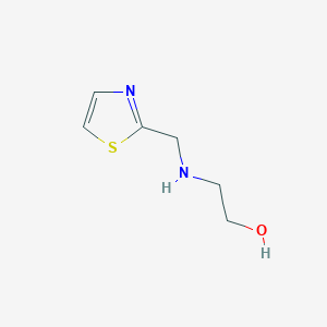 molecular formula C6H10N2OS B3302234 2-(1,3-Thiazol-2-ylmethylamino)ethanol CAS No. 915923-11-4