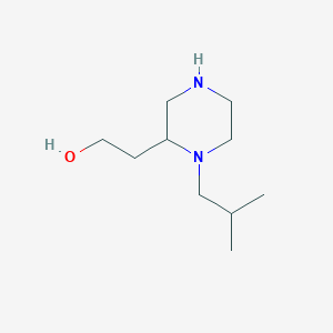 molecular formula C10H22N2O B3302280 2-(1-Isobutylpiperazin-2-yl)ethanol CAS No. 915925-15-4