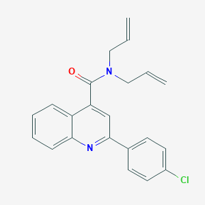 molecular formula C22H19ClN2O B330229 N,N-diallyl-2-(4-chlorophenyl)-4-quinolinecarboxamide 