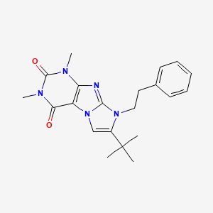 7-Tert-butyl-2,4-dimethyl-6-(2-phenylethyl)purino[7,8-a]imidazole-1,3-dione