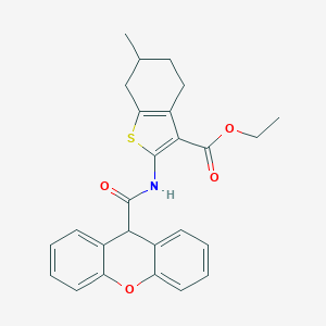 ethyl 6-methyl-2-[(9H-xanthen-9-ylcarbonyl)amino]-4,5,6,7-tetrahydro-1-benzothiophene-3-carboxylate