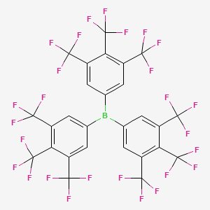 molecular formula C27H6BF27 B3302370 Tris[3,4,5-tris(trifluoromethyl)phenyl]borane CAS No. 916336-48-6