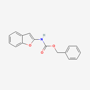 molecular formula C16H13NO3 B3302395 Benzyl benzofuran-2-ylcarbamate CAS No. 916605-99-7