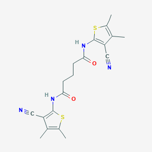 N,N'-bis(3-cyano-4,5-dimethylthiophen-2-yl)pentanediamide