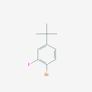 molecular formula C10H12BrI B3302404 1-Bromo-4-tert-butyl-2-iodo-benzene CAS No. 916747-51-8