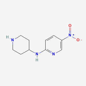 molecular formula C10H14N4O2 B3302436 (5-Nitro-pyridin-2-yl)-piperidin-4-yl-amine CAS No. 916791-14-5