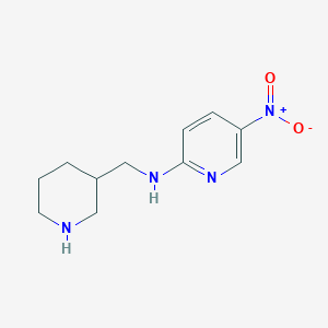 molecular formula C11H16N4O2 B3302438 (5-Nitro-pyridin-2-yl)-piperidin-3-ylmethyl-amine CAS No. 916791-17-8