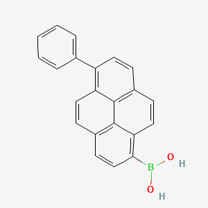 molecular formula C22H15BO2 B3302517 (6-Phenylpyren-1-yl)boronic acid CAS No. 917380-58-6