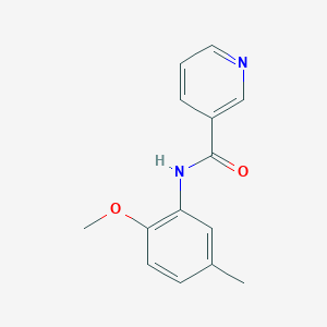 molecular formula C14H14N2O2 B330255 N-(2-methoxy-5-methylphenyl)pyridine-3-carboxamide 