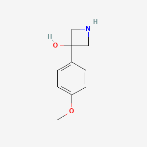 molecular formula C10H13NO2 B3302578 3-(4-甲氧基苯基)氮杂环丁-3-醇 CAS No. 917899-26-4