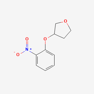 molecular formula C10H11NO4 B3302581 3-(2-Nitrophenoxy)oxolane CAS No. 917909-28-5
