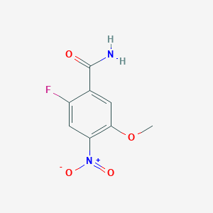 molecular formula C8H7FN2O4 B3302586 2-Fluoro-5-methoxy-4-nitrobenzamide CAS No. 917909-49-0