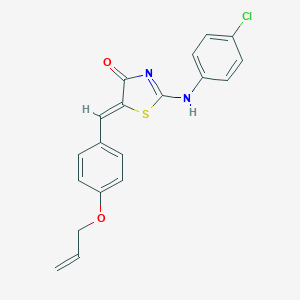 (5Z)-2-(4-chloroanilino)-5-[(4-prop-2-enoxyphenyl)methylidene]-1,3-thiazol-4-one