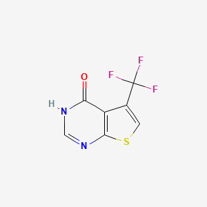 molecular formula C7H3F3N2OS B3302602 5-(Trifluoromethyl)thieno[2,3-d]pyrimidin-4(3H)-one CAS No. 917909-57-0