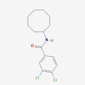 molecular formula C15H19Cl2NO B330261 3,4-dichloro-N-cyclooctylbenzamide 