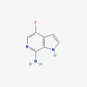 molecular formula C7H6FN3 B3302622 4-fluoro-1H-pyrrolo[2,3-c]pyridin-7-amine CAS No. 917947-99-0
