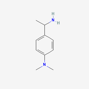 molecular formula C10H16N2 B3302632 4-(1-aminoethyl)-N,N-dimethylaniline CAS No. 91800-15-6